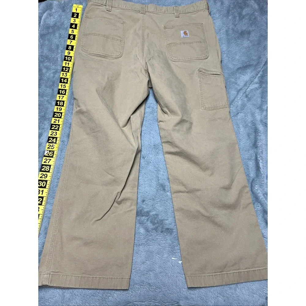 Carhartt Relaxed Fit Pants Men's 42x32 Utility Skater Streetwear Khaki Hip Hop - Picture 8 of 16
